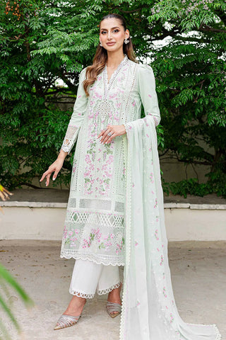 Picture of Sablevogue - SSC-01-24 Mint Garden Shiree Embroidered Lawn Collection - Available at Raja Sahib