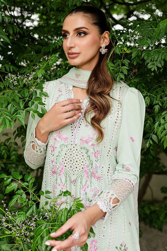 Picture of Sablevogue - SSC-01-24 Mint Garden Shiree Embroidered Lawn Collection - Available at Raja Sahib