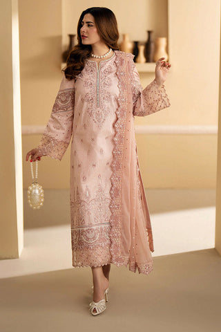 Picture of Maryum N Maria - MS24 630 Peach Whip ALYONA Eid ul Azha Luxury Lawn Collection Chapter 1 - Available at Raja Sahib