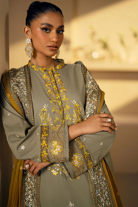 Picture of Maryum N Maria - MS24 631 Vetiver Rada Eid ul Azha Luxury Lawn Collection Chapter 1 - Available at Raja Sahib