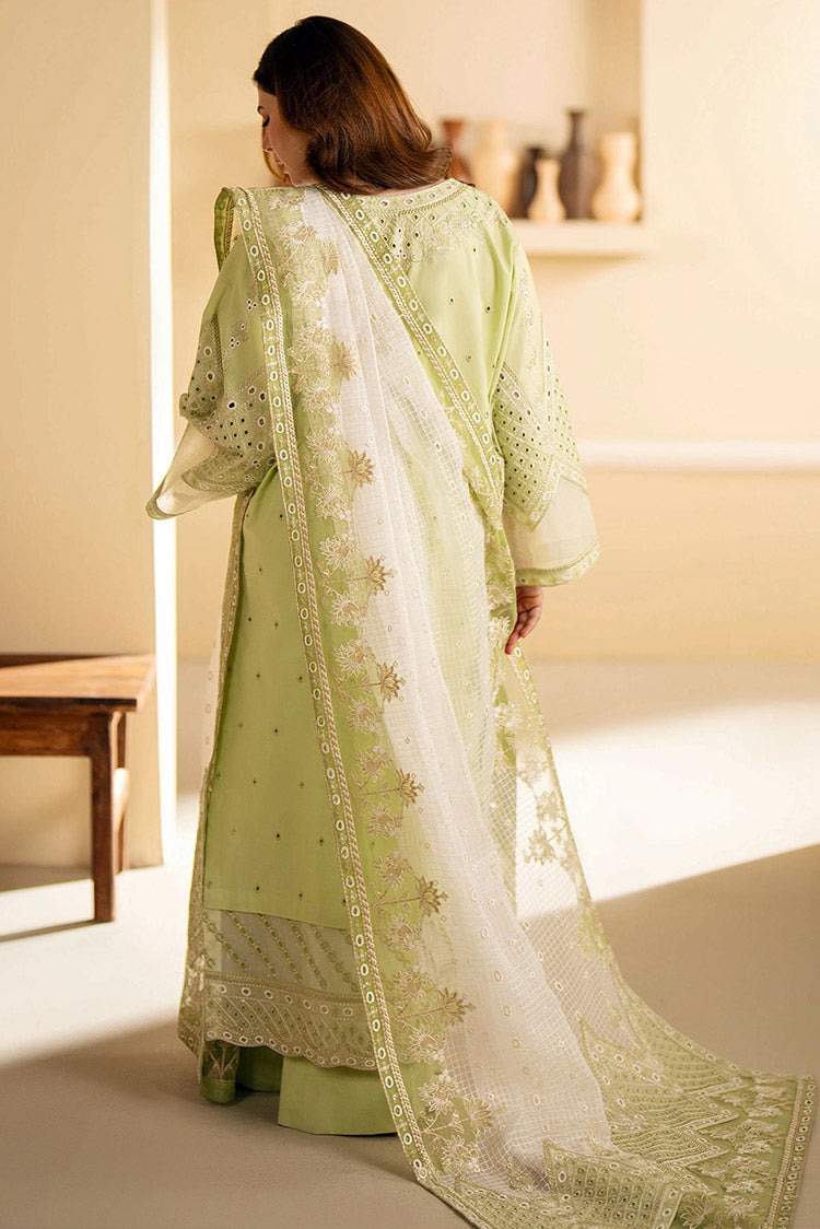 Picture of Maryum N Maria - MS24 634 LIly Green Yulia Eid ul Azha Luxury Lawn Collection Chapter 1 - Available at Raja Sahib