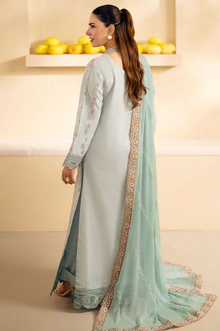 Picture of Maryum N Maria - MS24 638 Cloud Blue Alisa Eid ul Azha Luxury Lawn Collection Chapter 1 - Available at Raja Sahib