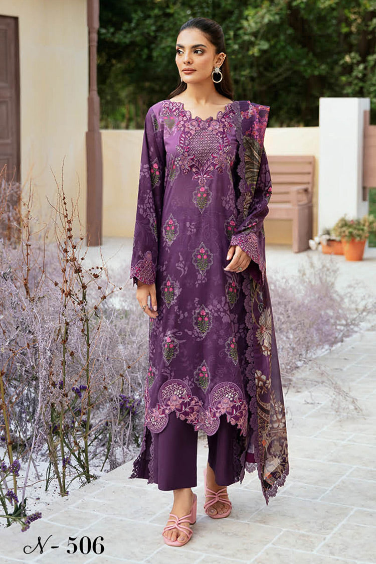 Picture of Ramsha - N 506 Rangrez Luxury Lawn Collection Vol 5 - Available at Raja Sahib