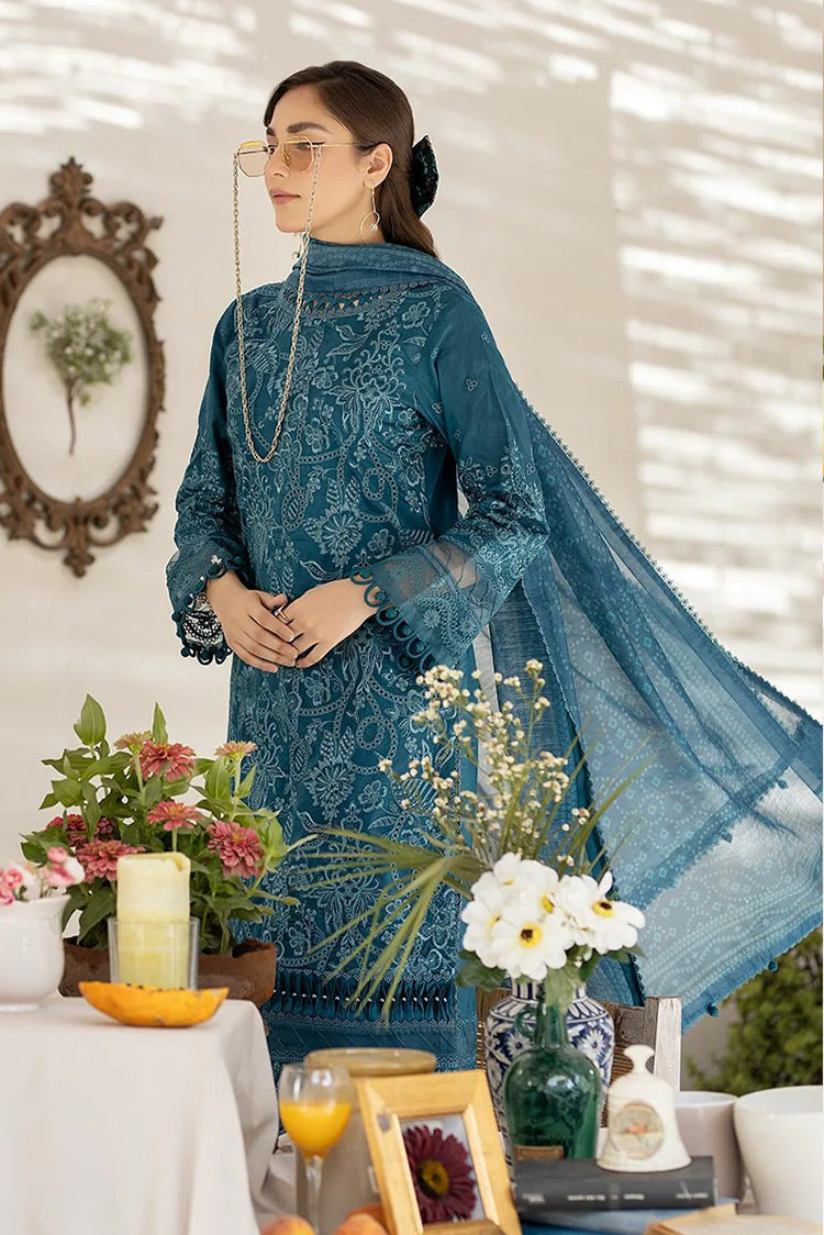 Picture of House of Nawab - 10 QARIN Zora Luxury Lawn Collection - Available at Raja Sahib