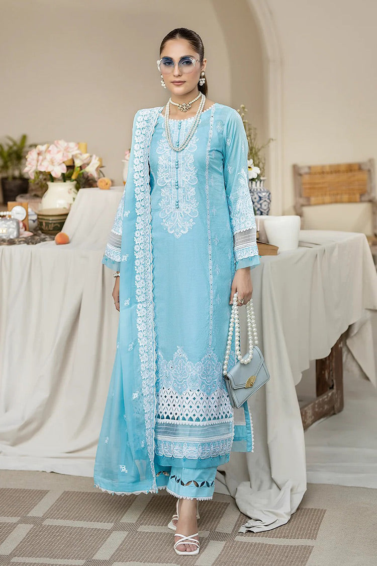 Picture of House of Nawab - 04 QAILAH Zora Luxury Lawn Collection - Available at Raja Sahib