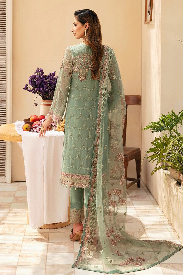 Picture of Ramsha - A 901 Chevron Embroidered Chiffon Collection Vol 9 - Available at Raja Sahib