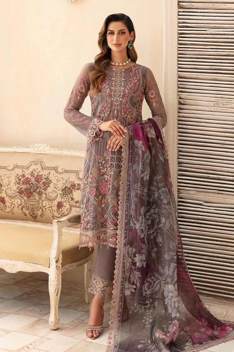 Picture of Ramsha - A 908 Chevron Embroidered Chiffon Collection Vol 9 - Available at Raja Sahib