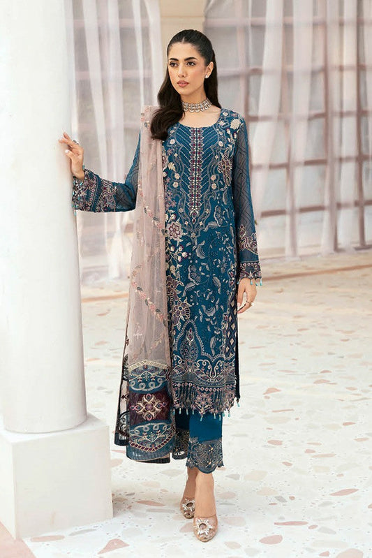 Picture of Ramsha - F 2602 Embroidered Chiffon Collection Vol 26 - Available at Raja Sahib