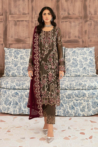 F 2604 Embroidered Chiffon Collection Vol 26