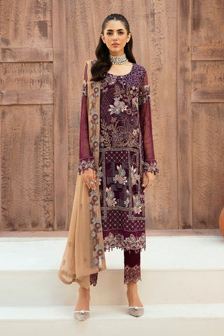 F 2608 Embroidered Chiffon Collection Vol 26