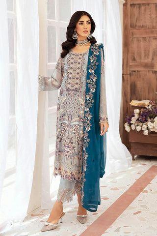 Picture of Ramsha - F 2609 Embroidered Chiffon Collection Vol 26 - Available at Raja Sahib