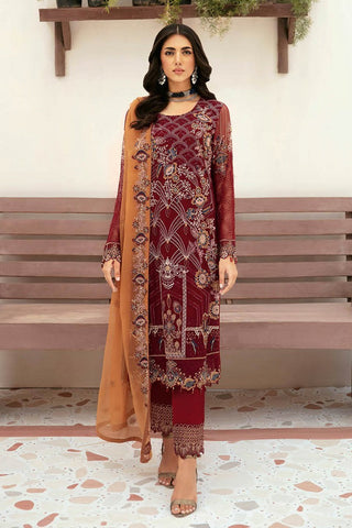 F 2612 Embroidered Chiffon Collection Vol 26