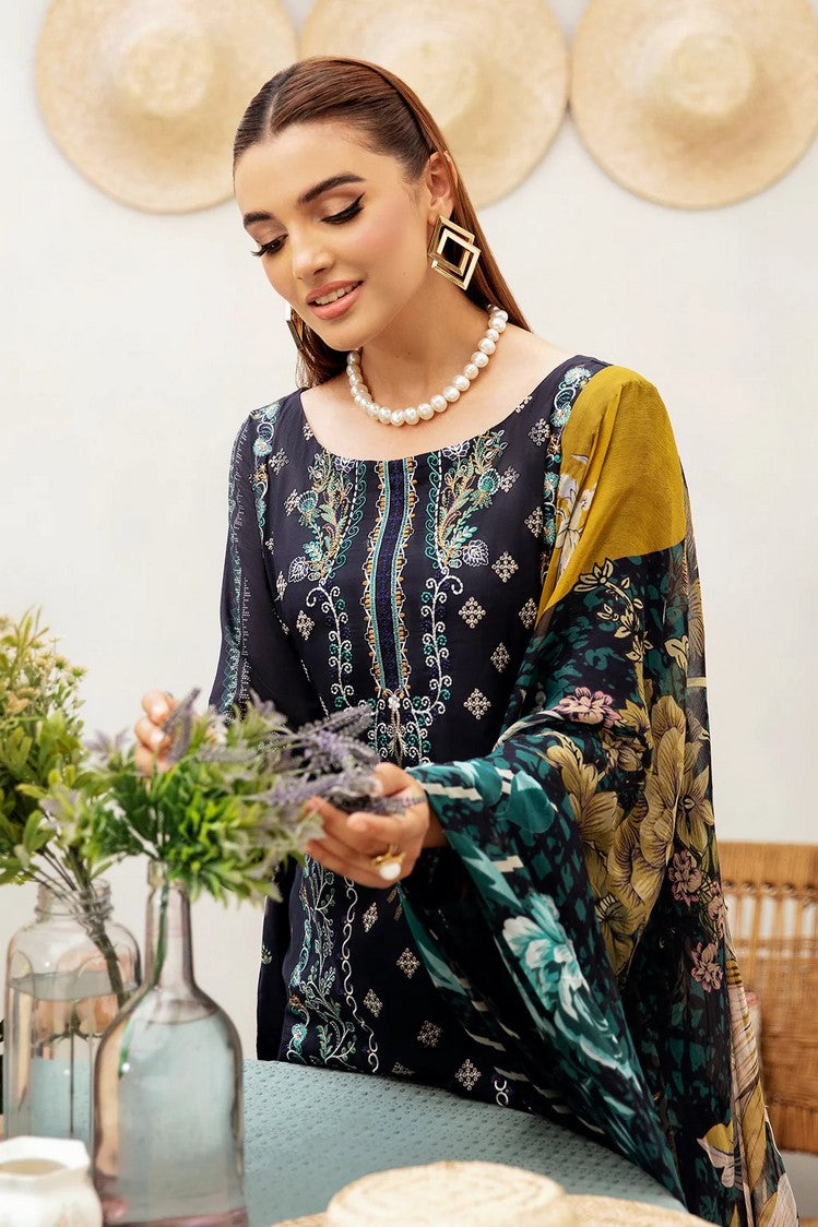 Picture of Ramsha -L 1207 Mashaal Luxury Lawn Collection Vol 12 - Available at Raja Sahib