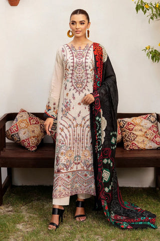 L 1208 Mashaal Luxury Lawn Collection Vol 12