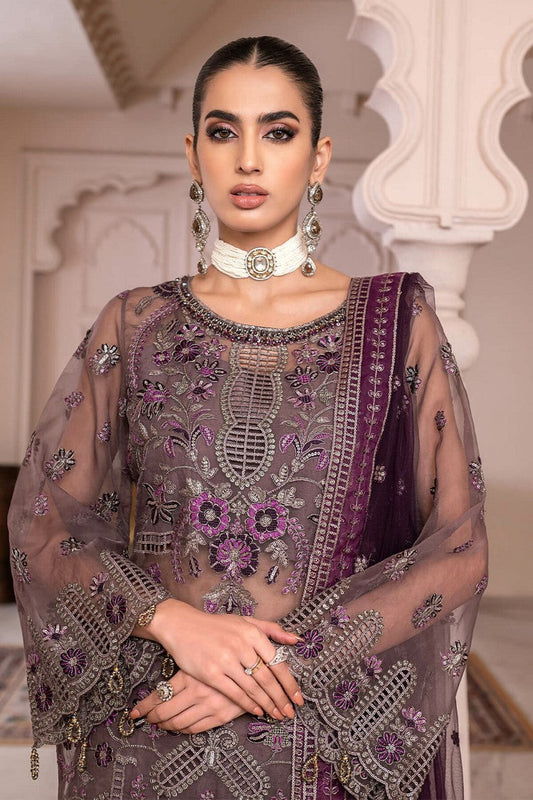 Picture of Janique - JJ Embelished Luxury Collection - D 04 Orchid Vine - Unstitched - Available at Raja Sahib