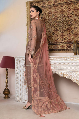 Picture of Janique - JJ Embelished Luxury Collection - D 05 Apricot Blossom - Unstitched - Available at Raja Sahib