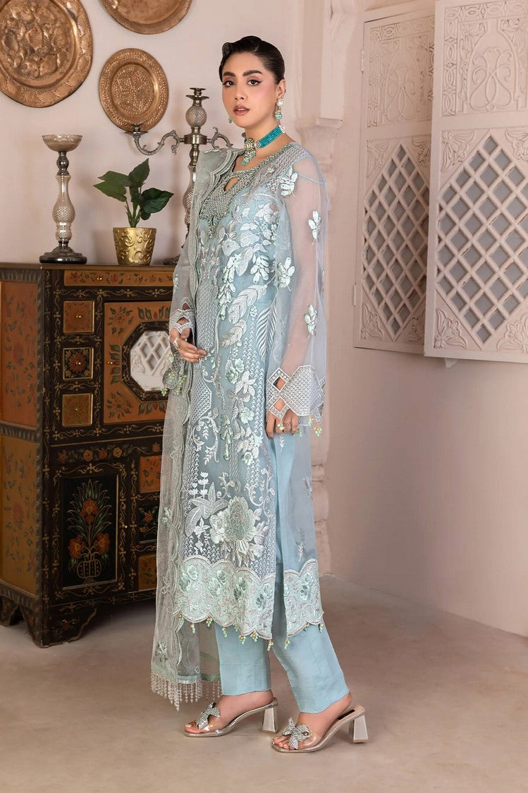 Picture of Janique - JJ Embelished Luxury Collection - D 08 Dusty Dream - Unstitched - Available at Raja Sahib