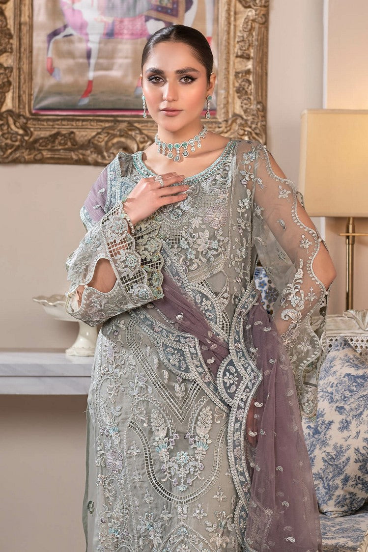 Picture of Janique - JJ Embelished Luxury Chiffon Collection Vol 2 - D 06 Gray Smoke - Unstitched - Available at Raja Sahib