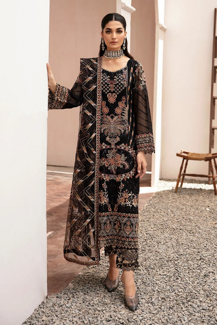 Picture of Ramsha - Kashish Weightless Chiffon Collection Vol 2 - K 205 - Unstitched - Available at Raja Sahib