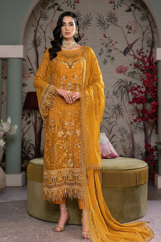 Picture of Janique - JJ Embelished Luxury Chiffon Collection Vol 3 - D 023 - Unstitched - Available at Raja Sahib