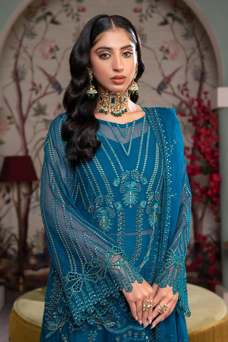 Picture of Janique - JJ Embelished Luxury Chiffon Collection Vol 3 - D 024 - Unstitched - Available at Raja Sahib