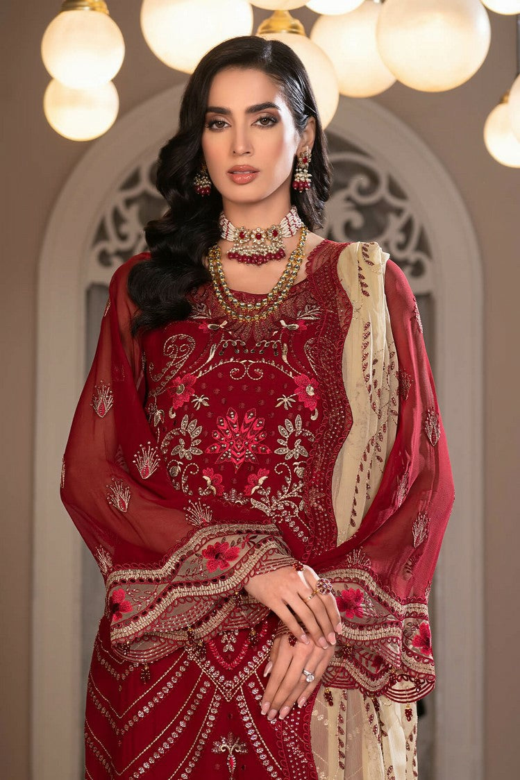 Picture of Janique - JJ Embelished Luxury Chiffon Collection Vol 3 - D 025 - Unstitched - Available at Raja Sahib