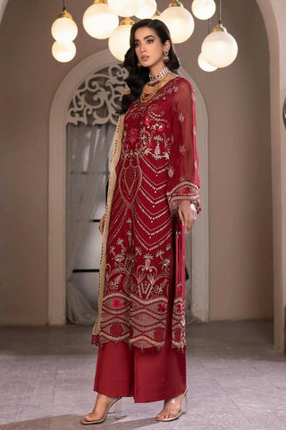 Picture of Janique - JJ Embelished Luxury Chiffon Collection Vol 3 - D 025 - Unstitched - Available at Raja Sahib