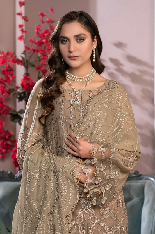 Picture of Janique - JJ Embelished Luxury Chiffon Collection Vol 3 - D 028 - Unstitched - Available at Raja Sahib