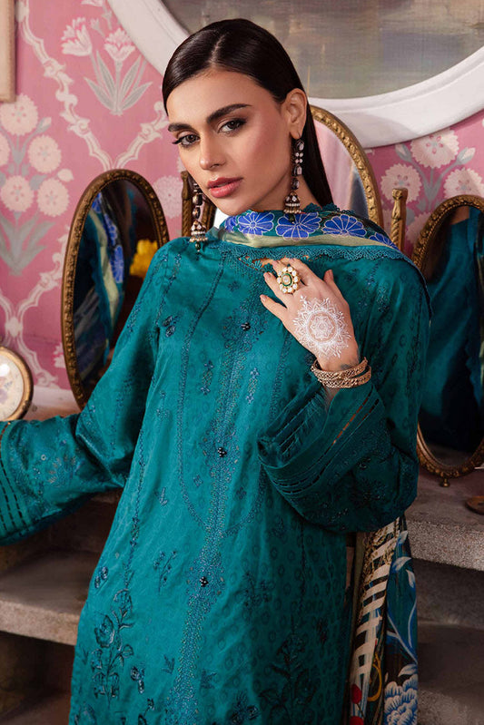 Picture of <!--rr-->Nureh - NS 110 Maya Embroidered Dobby Lawn Collection Vol 1 - Available at Raja Sahib
