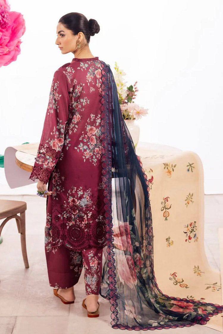 Picture of Iznik - DL 11 Solistice Dahlia Embroidered Lawn Collection - Available at Raja Sahib