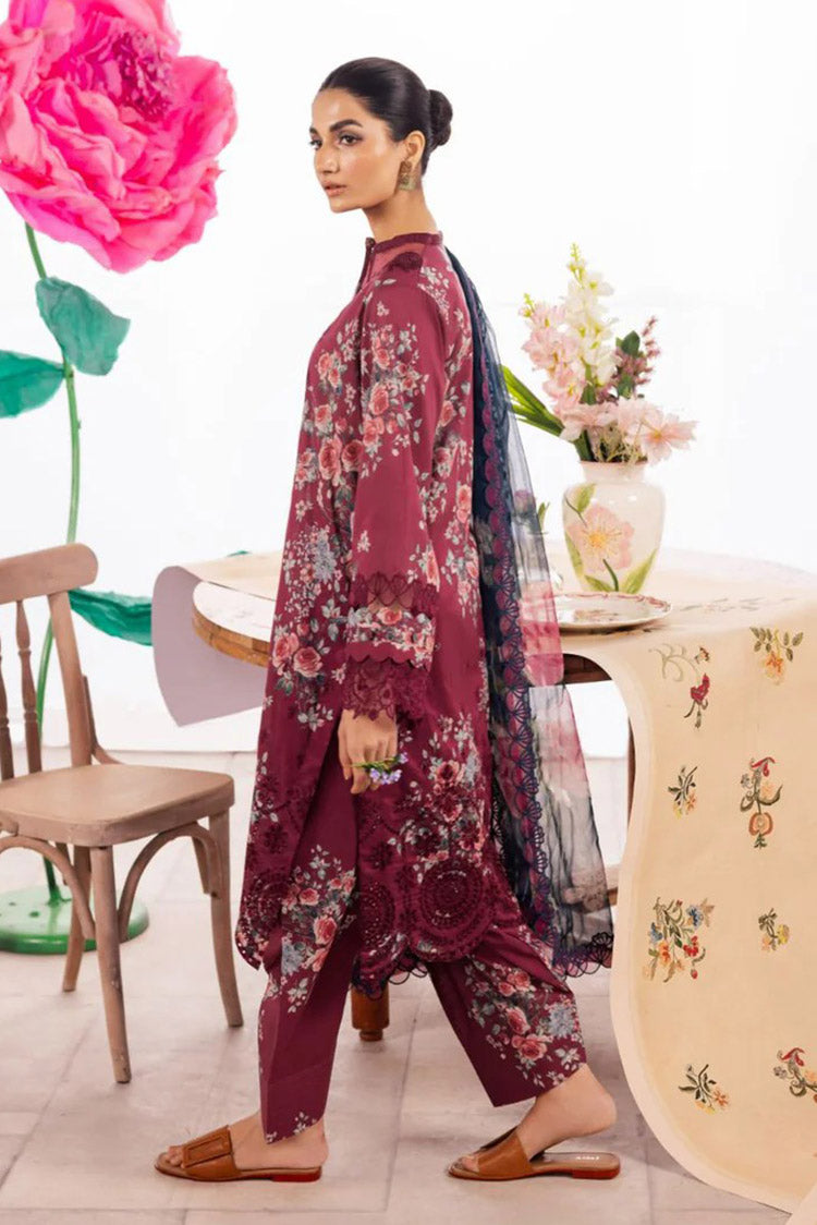 Picture of Iznik - DL 11 Solistice Dahlia Embroidered Lawn Collection - Available at Raja Sahib