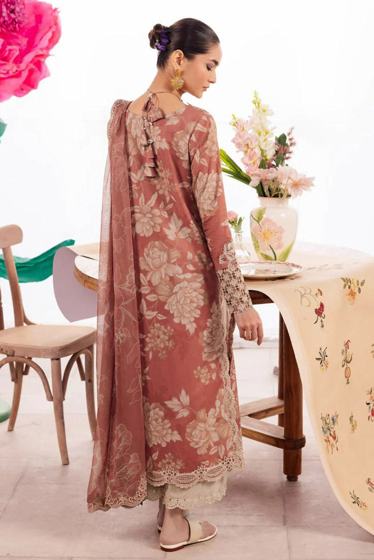 Picture of Iznik - DL 12 Saffron Dahlia Embroidered Lawn Collection - Available at Raja Sahib