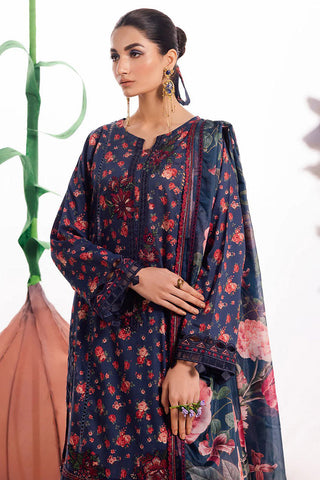 Picture of Iznik - DL 07 Meadow Dahlia Embroidered Lawn Collection - Available at Raja Sahib