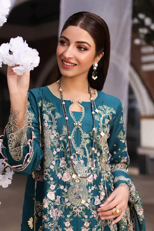 Picture of Kahf - KFL 09A Bano Festive Lawn Collection - Available at Raja Sahib