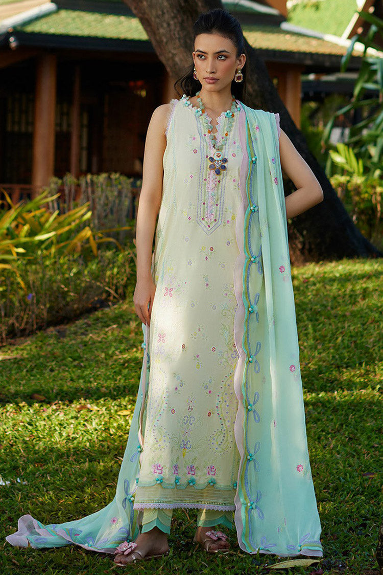 Picture of <!--byo-->Farah Talib Aziz - FTA 12 VAIA YELLOW Suay Luxury Lawn Collection - Available at Raja Sahib