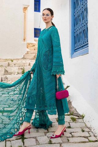 Picture of Maria B - Design 2A Voyage A Luxe Tunisia Luxury Lawn Collection - Available at Raja Sahib