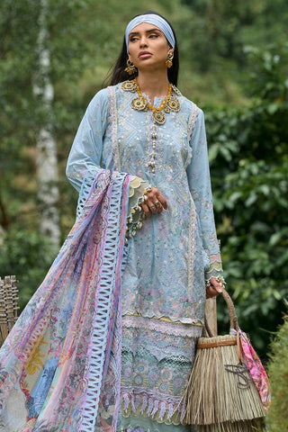 Picture of Ansab Jahangir - AJ LL 24 10 Heliconia Zoha Luxury Lawn Collection - Available at Raja Sahib