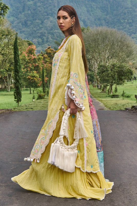 Picture of Ansab Jahangir - AJ LL 24 06 Marigold Zoha Luxury Lawn Collection - Available at Raja Sahib