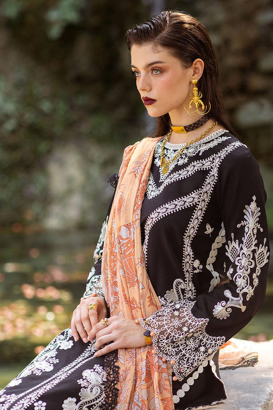 Picture of Roheenaz - RNZ 05B Celandine Dahlia Embroidered Lawn Collection - Available at Raja Sahib