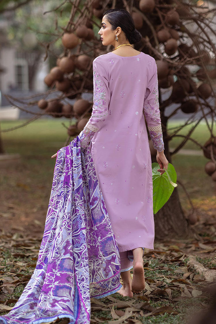 Picture of Roheenaz - RNZ 06A Hyacinth Dahlia Embroidered Lawn Collection - Available at Raja Sahib