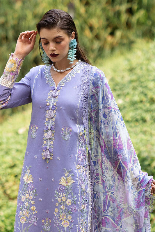 Picture of Roheenaz - RNZ 06B Aster Dahlia Embroidered Lawn Collection - Available at Raja Sahib