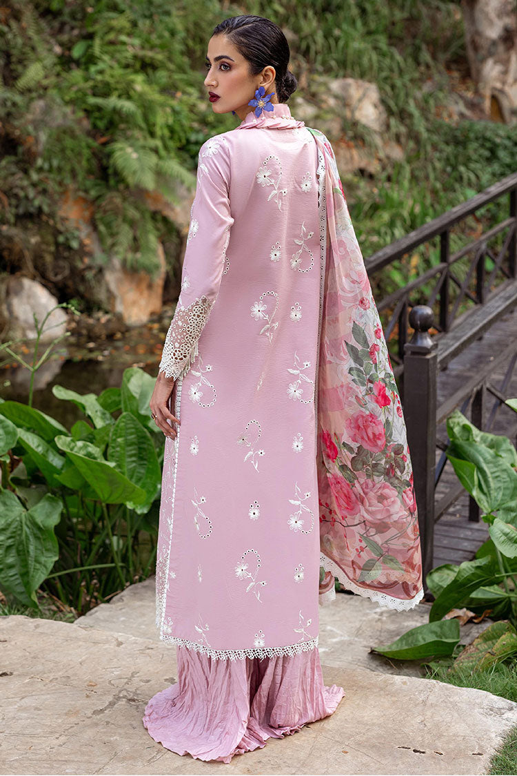 Picture of Roheenaz - RNZ 08A Lily Dahlia Embroidered Lawn Collection - Available at Raja Sahib