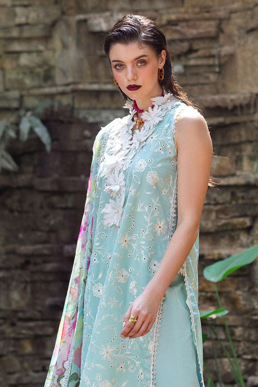 Picture of Roheenaz - RNZ 08B Zinnia Dahlia Embroidered Lawn Collection - Available at Raja Sahib