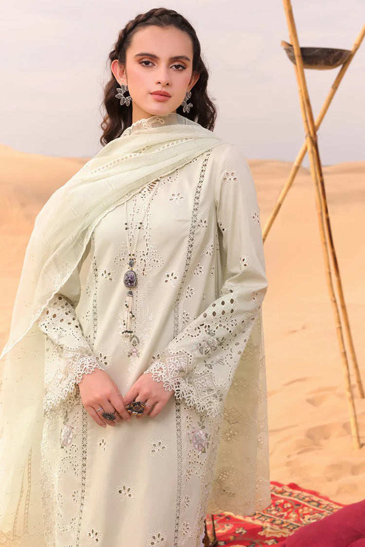 Picture of Qalamkar - KM 04 Sorcha Chikankari Eid Edit - Available at Raja Sahib