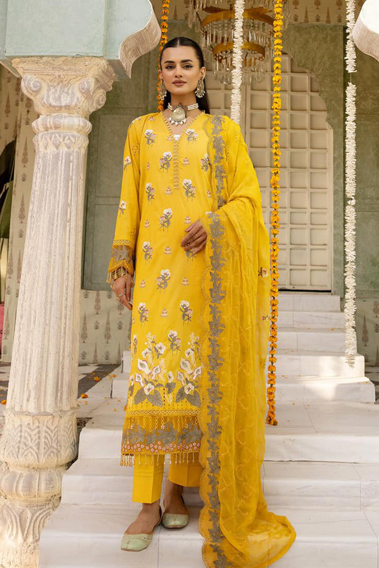 Picture of Shaista - Design 515 Supreme Premium Embroidered Lawn Collection - Available at Raja Sahib