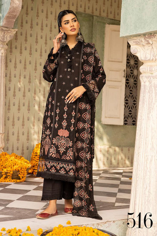 Picture of Shaista - Design 516 Supreme Premium Embroidered Lawn Collection - Available at Raja Sahib