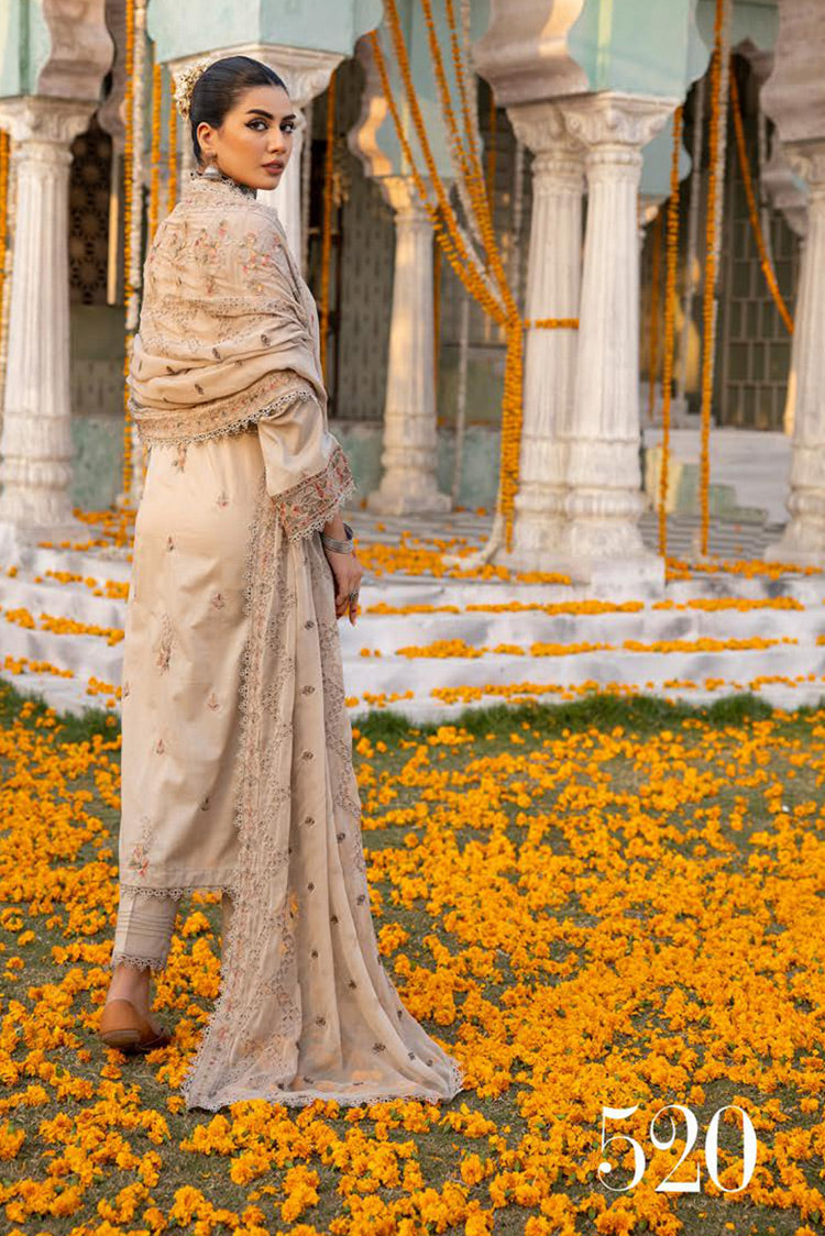 Picture of Shaista - Design 520 Supreme Premium Embroidered Lawn Collection - Available at Raja Sahib