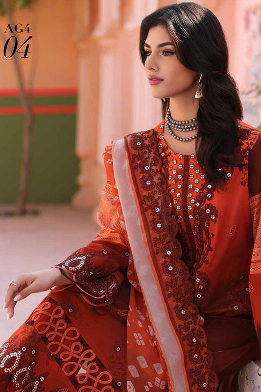 Picture of Charizma - AG4 04 Aghaz e Nou Embroidered Lawn Collection Vol 1 - Available at Raja Sahib