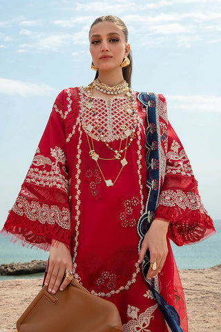 Picture of Saira Shakira by Crimson - Stars of Fire Flame Red Saira Shakira Luxury Lawn Collection - Available at Raja Sahib