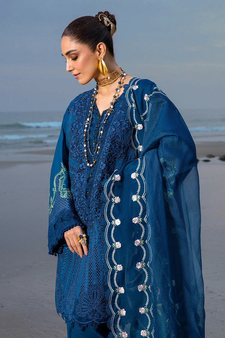 Picture of Saira Shakira by Crimson - Ulysses Midnight Saira Shakira Luxury Lawn Collection - Available at Raja Sahib